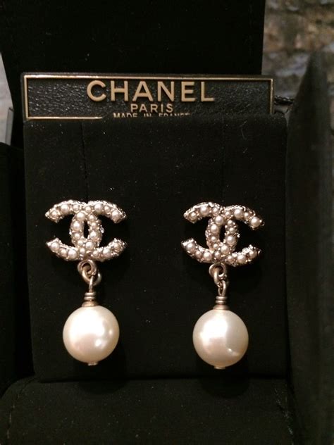 chanel bridal earrings